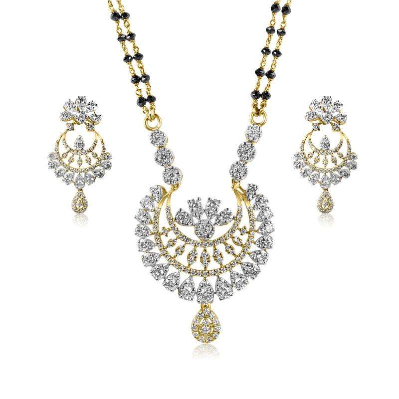 Diamond Mangalsutra Set