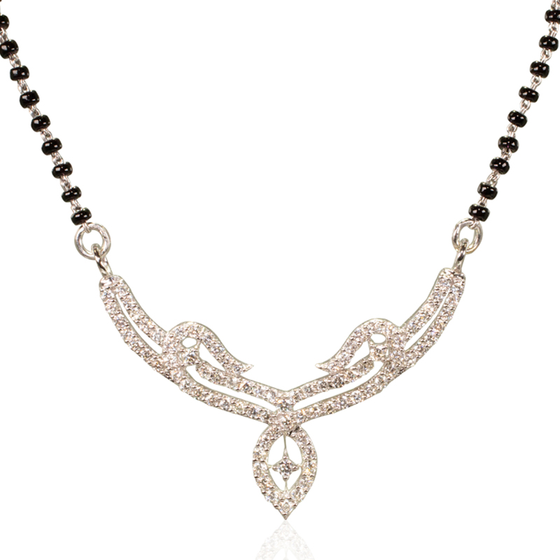 Vines and curls, Diamond Mangalsutra