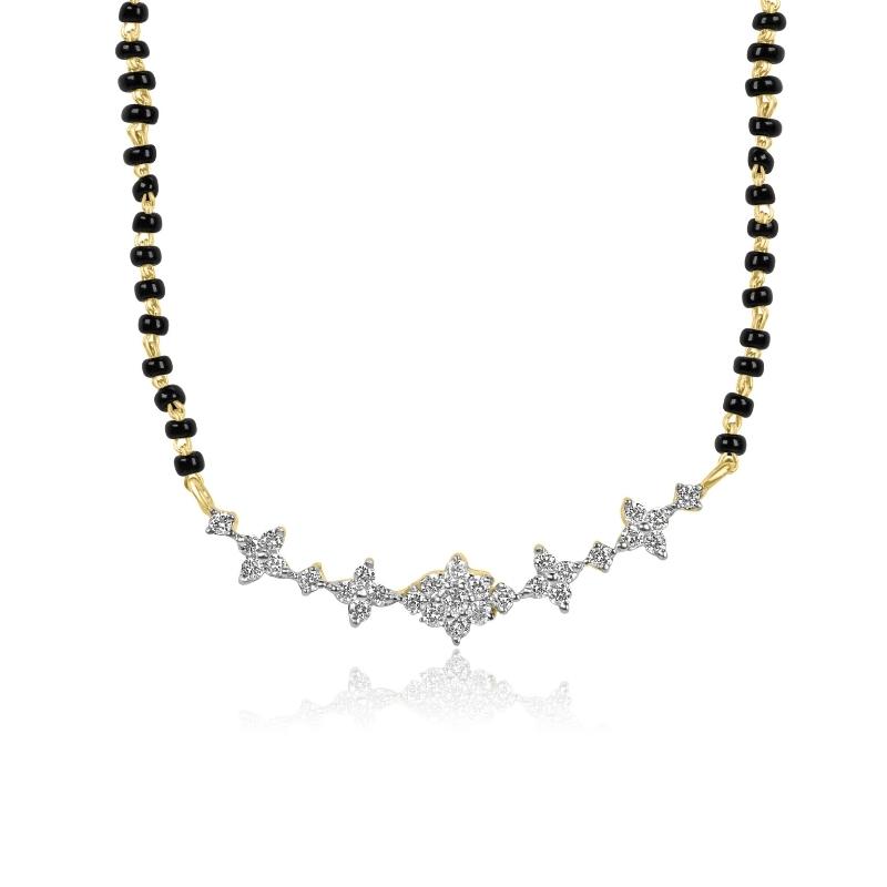 18K Gold Diamond Mangalsutra