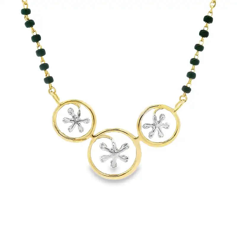18K Gold Diamond Mangalsutra
