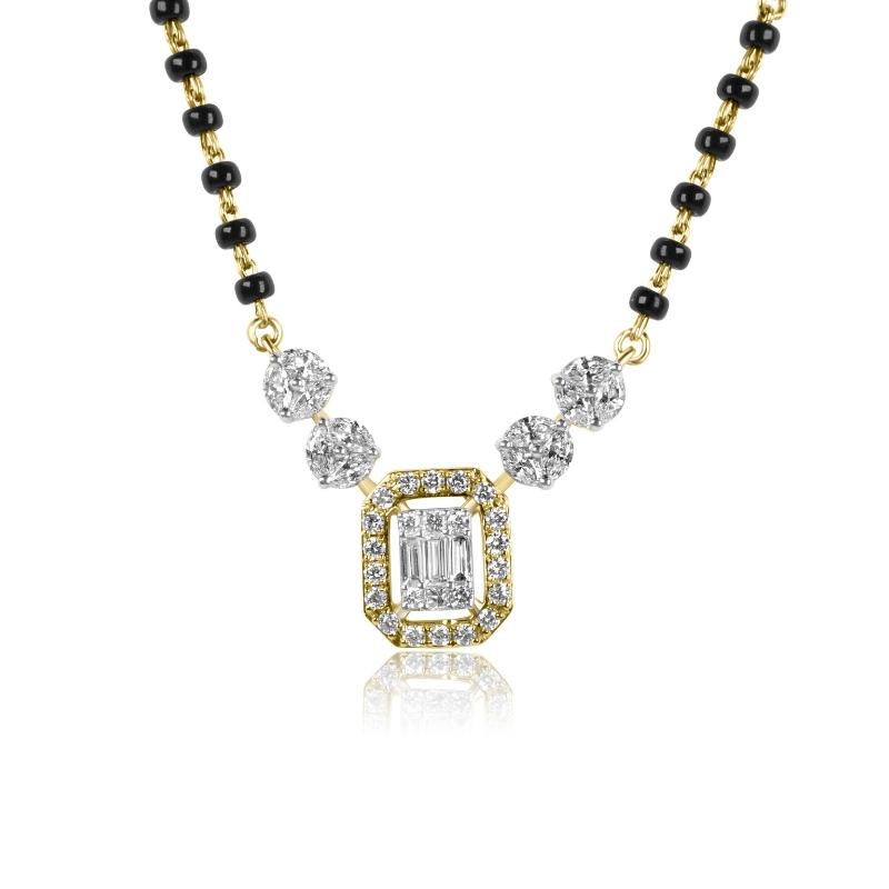 18K Gold Diamond Mangalsutra