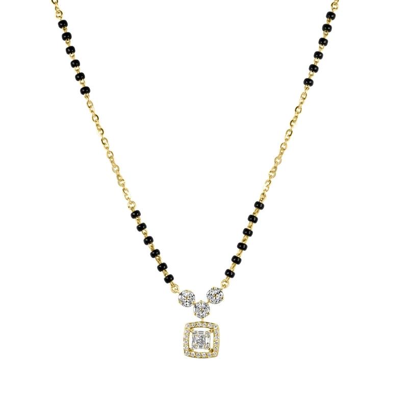 18K Gold Diamond Mangalsutra