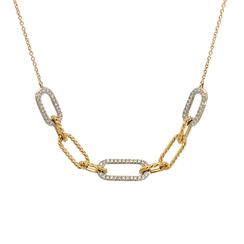 Links of Love - Gold diamond Necklace