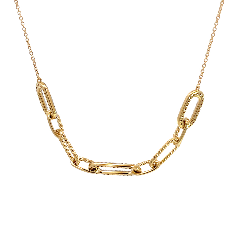 Links of Love - Gold diamond Necklace