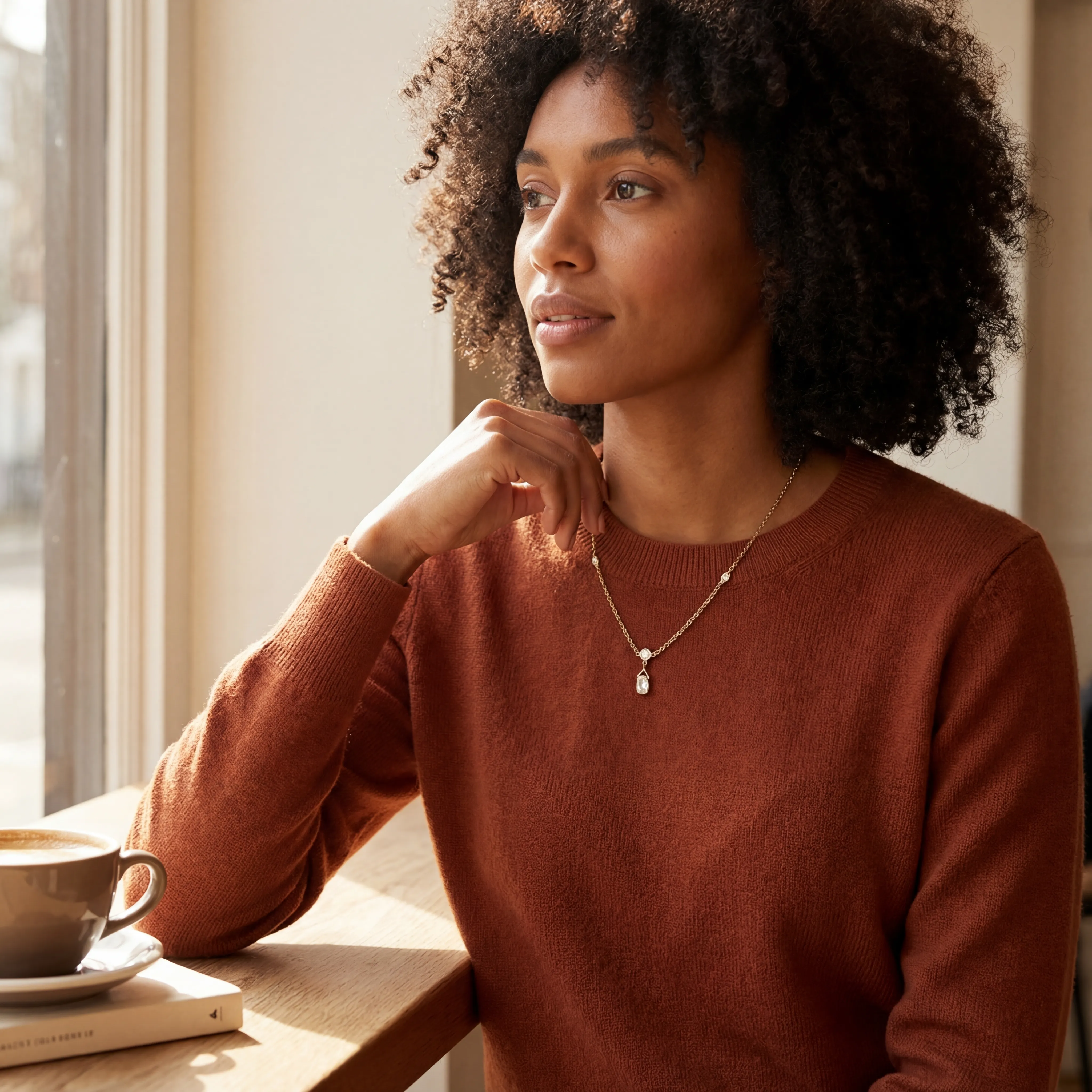 Yellow Gold Diamond Pendant Necklace