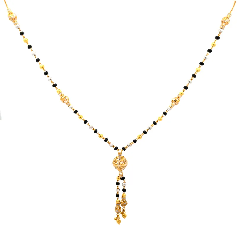 22K Gold Mangal sutra Necklace Set