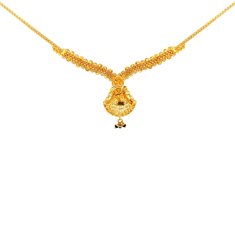 22K Gold Minakari Necklace Set