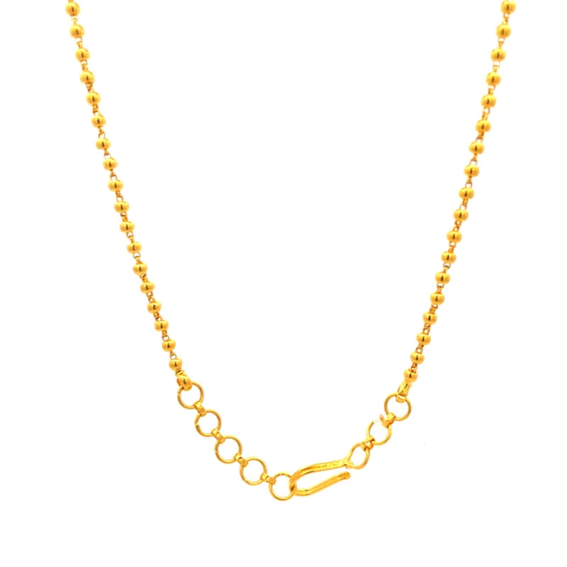Elegant 22K Gold Necklace and Earrings Set