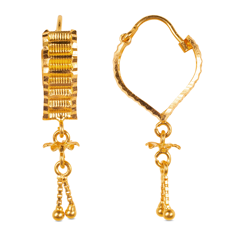 Showroom of 22k gold exclusive hanging design earring | Jewelxy - 221587