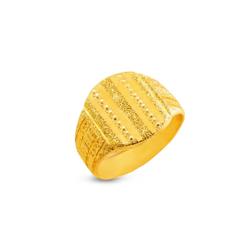 Stunning 22K Yellow Gold Ring for Men Size 11.00