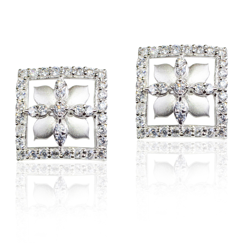 Perfect Square 18K Gold Earrings