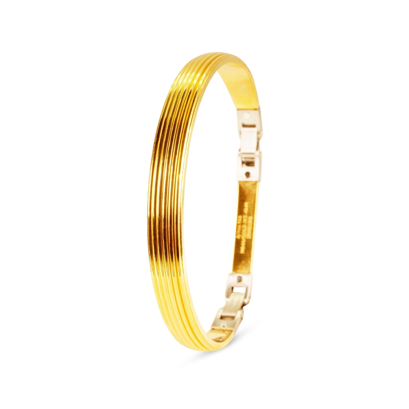 Men's 22K Yellow Gold Kada Bangle