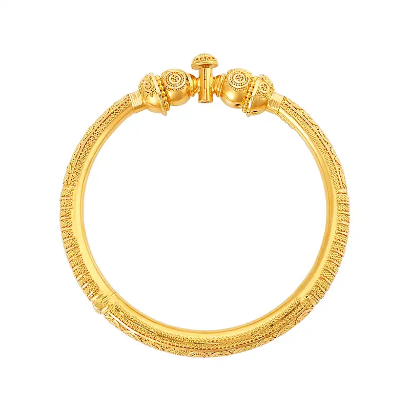 22K Yellow Gold Kada Bangle