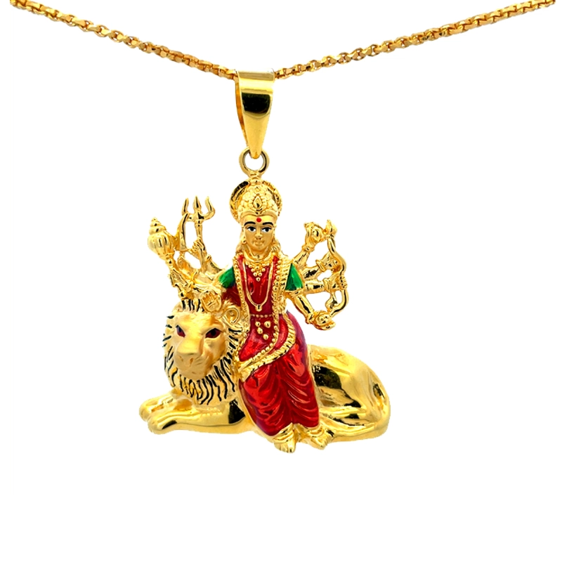 Devi Maa Gold Pendant |Sherawali MATA Rani