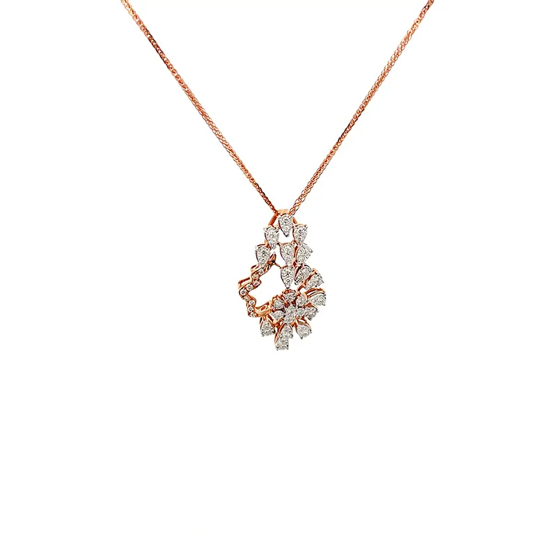 Stunning Stunning Rose Gold Pendant with DiamondsYellow Gold Pendant with Diamonds