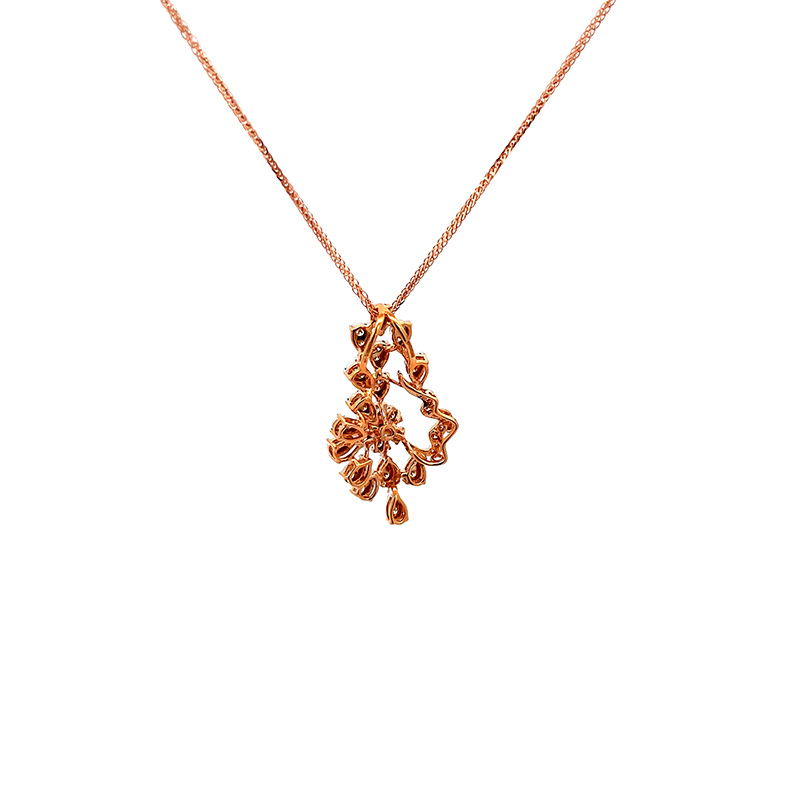 Stunning Stunning Rose Gold Pendant with DiamondsYellow Gold Pendant with Diamonds