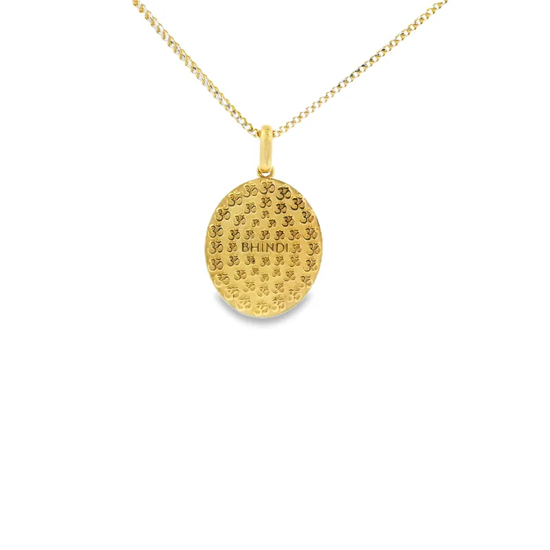 Lord Ganesh pendant in Gold Diamonds