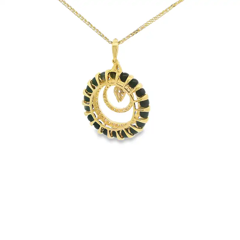 Indian Diamond Pendants 18K Gold Designer Pendant for Women