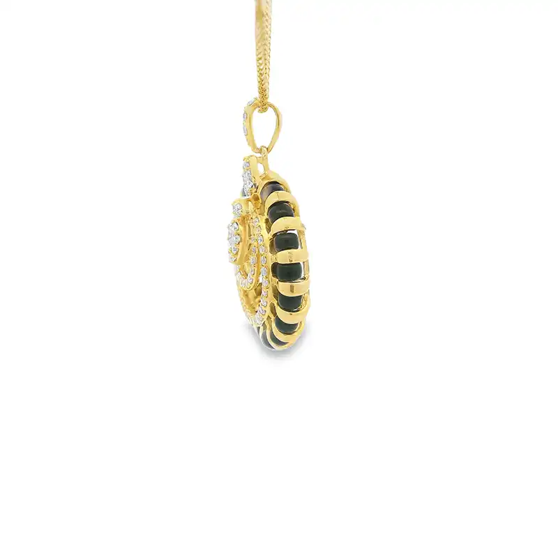 18K Gold Diamond Pendant