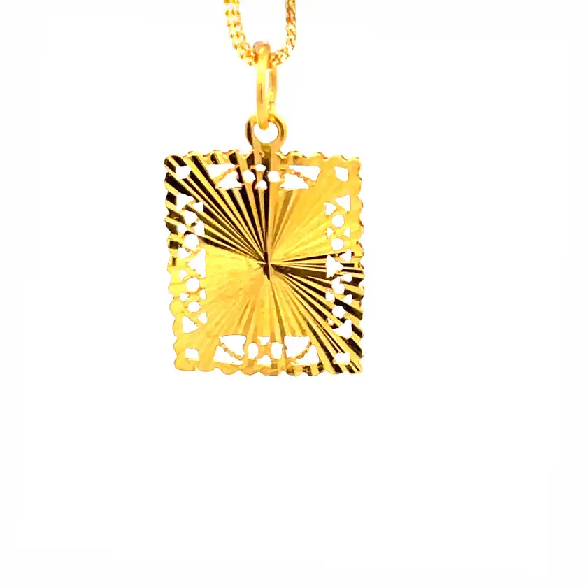 Khanda Pendant in 22K Yellow Gold