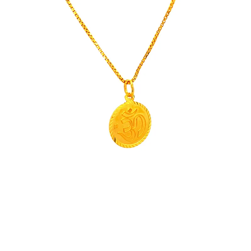 Swami Narayan pendant in 22K Gold