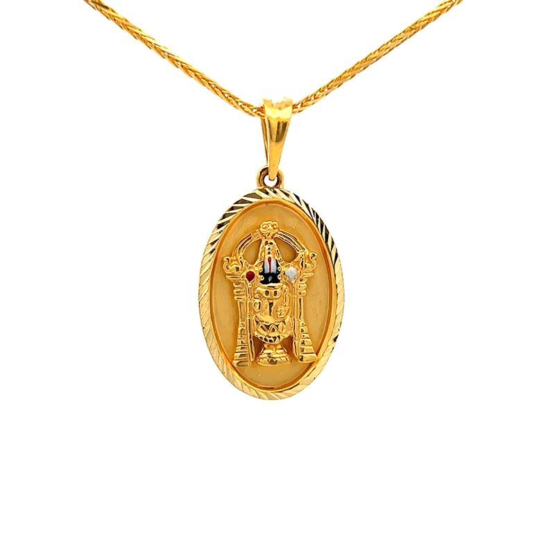 Oval gold pendant on sale