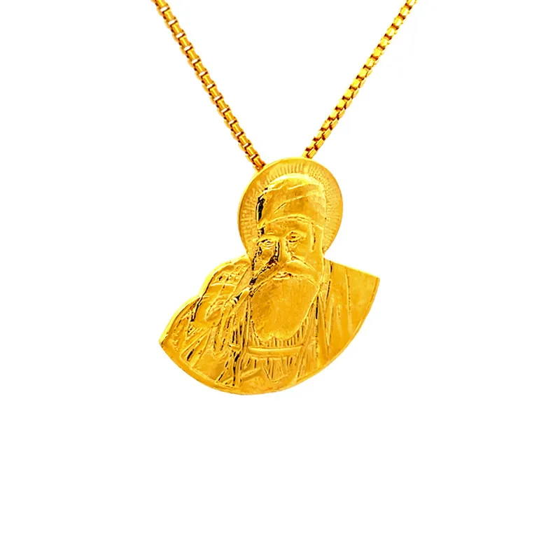 Guru Nanak pendant in 22K gold