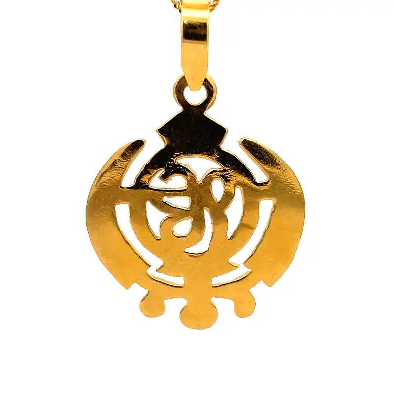 Ek Omkar Pendant in 22k Yellow Gold