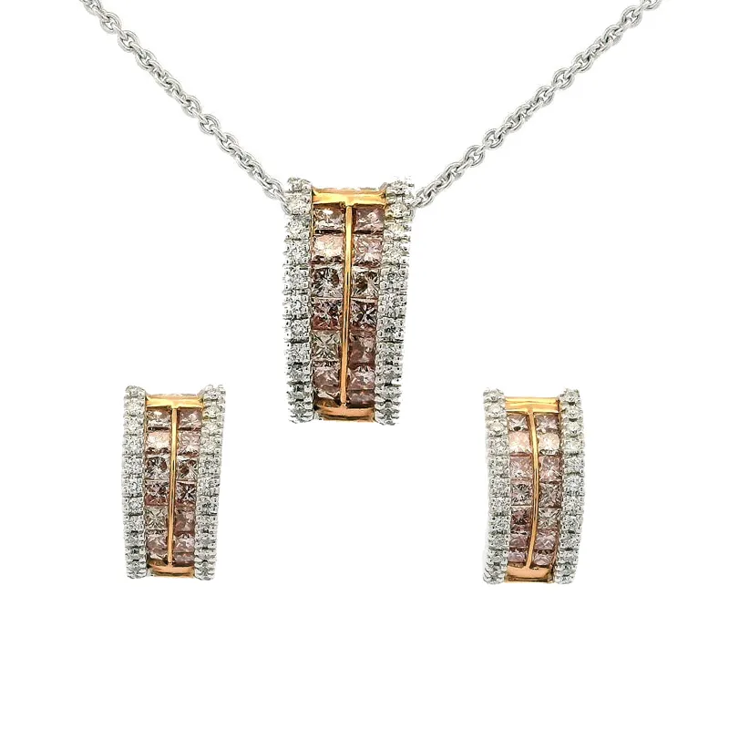 18K Gold Pendant Set