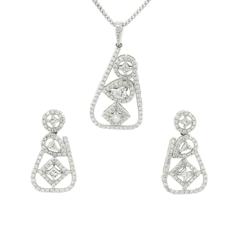 18K Gold Pendant Set