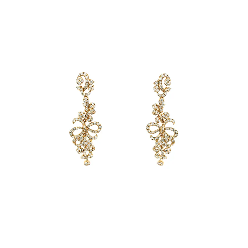 Statement Piece - Rose Gold Diamonds Pendant Set