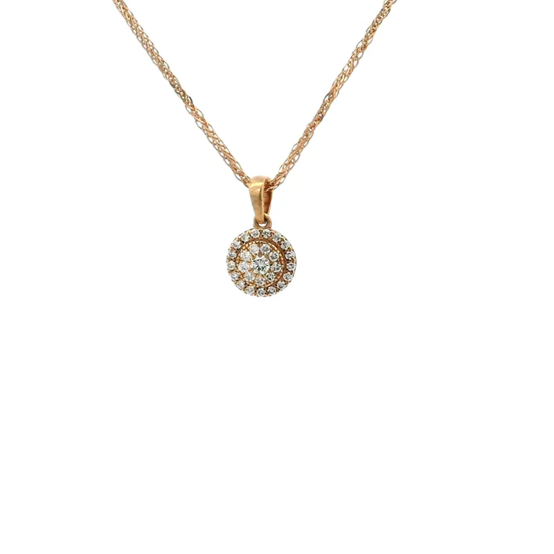 Modest Diamond Pendant Set