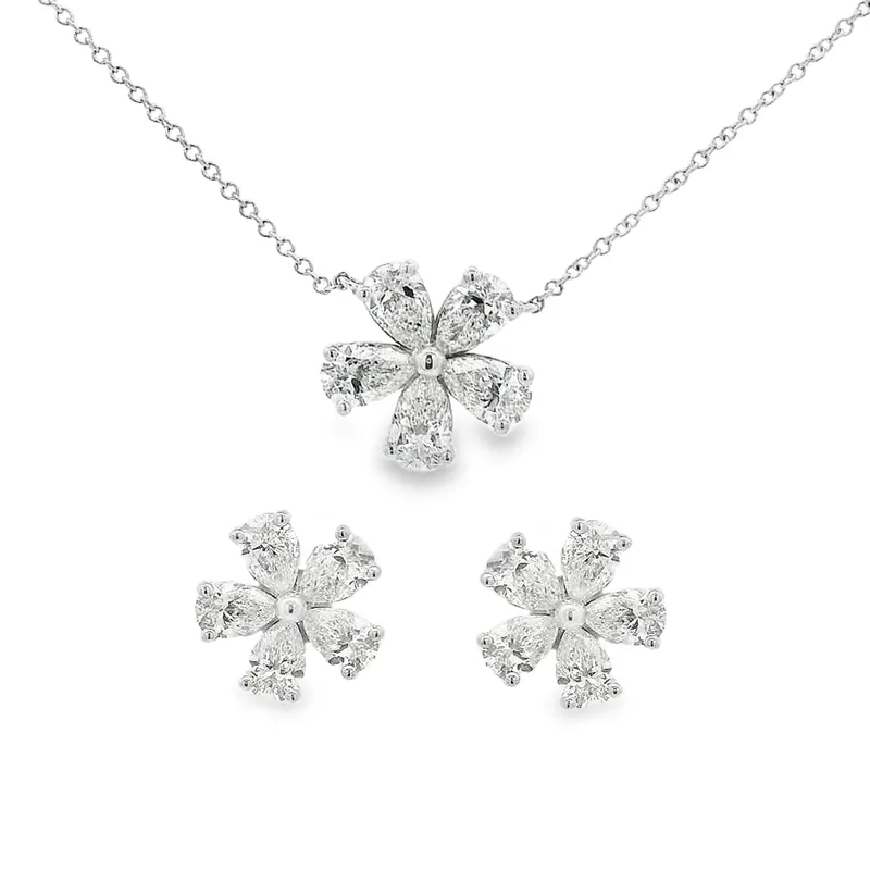 18K Gold Pendant Set