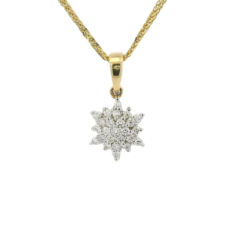 18K Gold Pendant Set