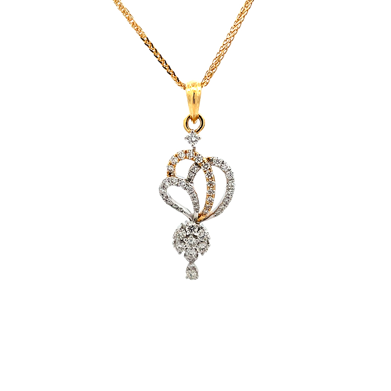 Gold Diamond Pendant Sets