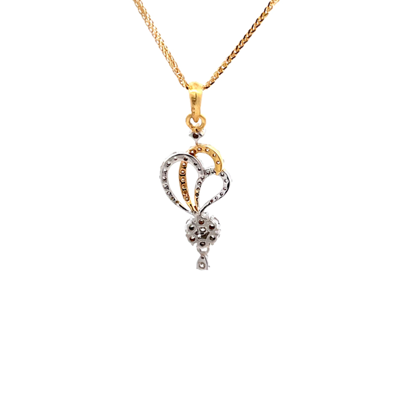 Gold Diamond Pendant Sets