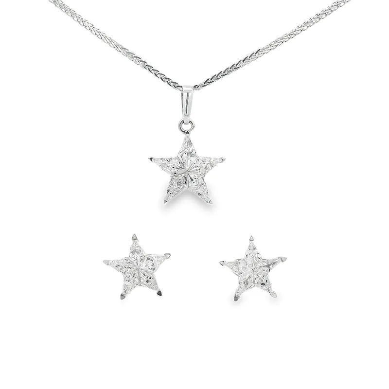 18K Gold Pendant Set
