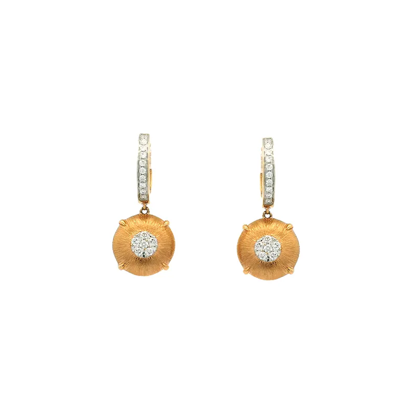 Elegant Gold and Diamond Pendant Set