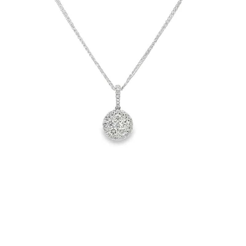 Elegant Diamond Pendant Set
