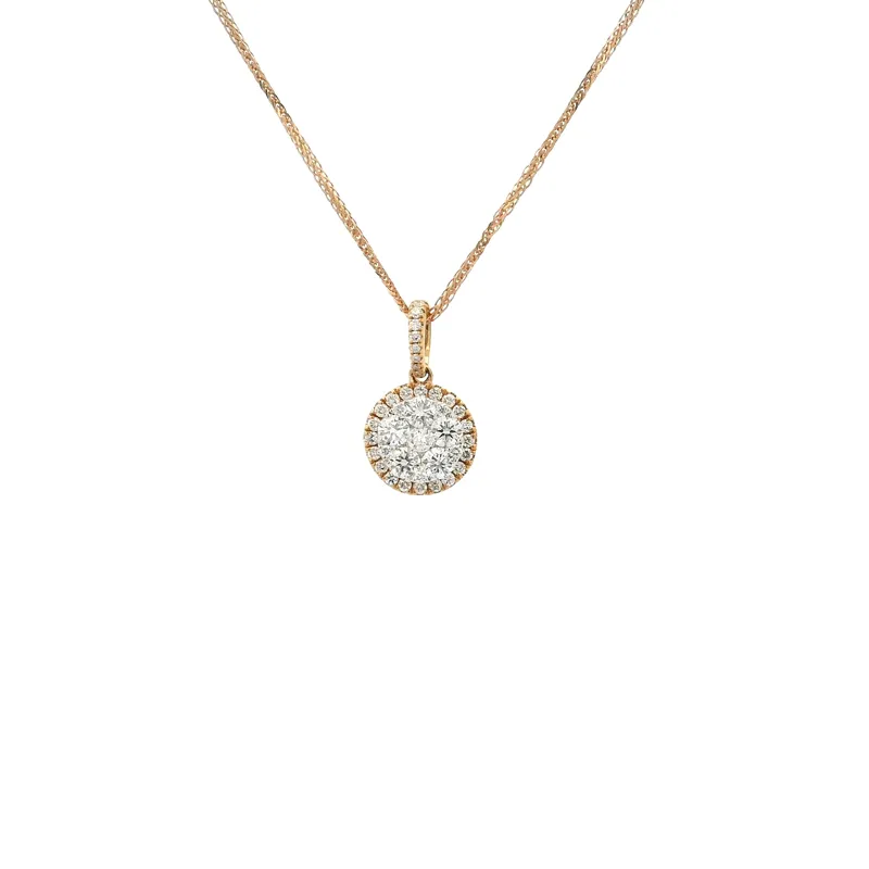 Elegant Diamond Pendant Set