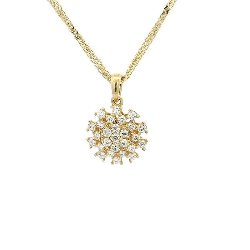 18K Gold Pendant Set