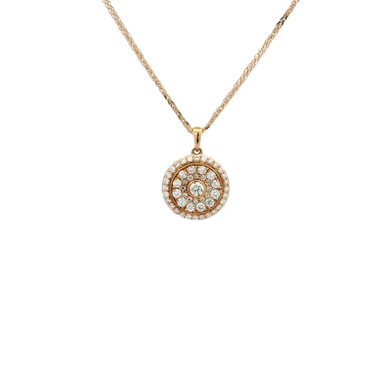 Elegant Diamond Pendant Set