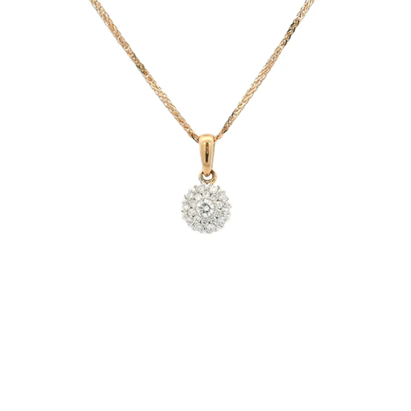 Elegant Diamond Pendant Set