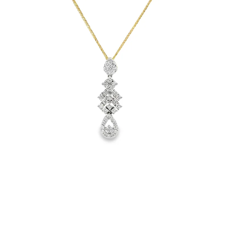 Elegant Diamond Pendant Set