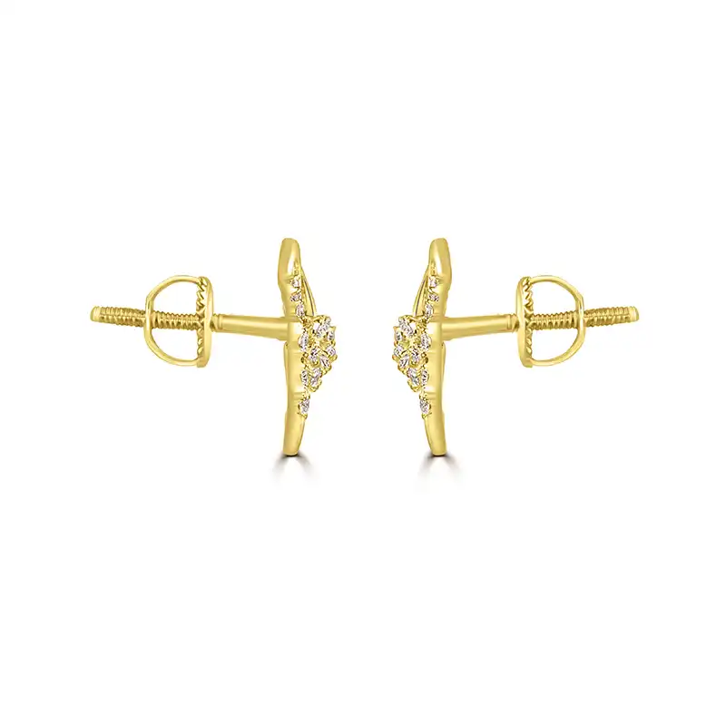 18K Gold Diamond Pendant Set