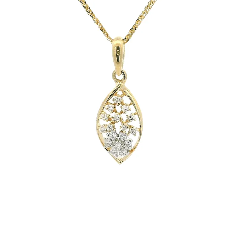 18K Gold Pendant Set