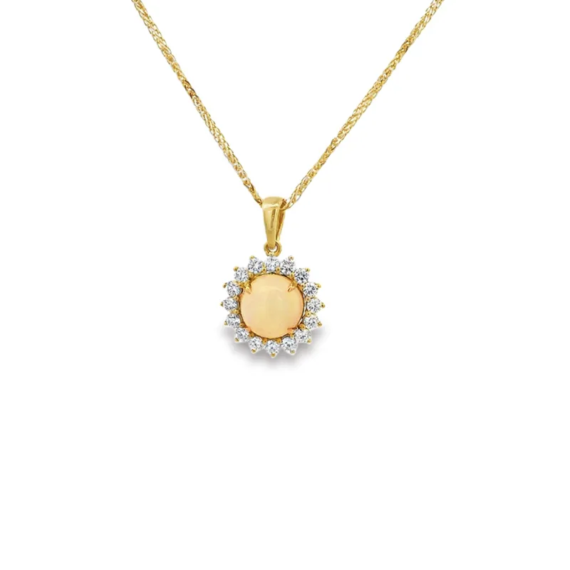 Elegant Diamond Pendant Set