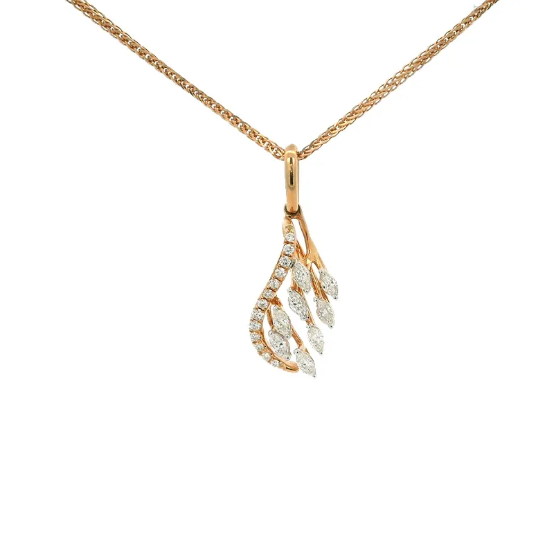 Fancy Diamond Pendant Set