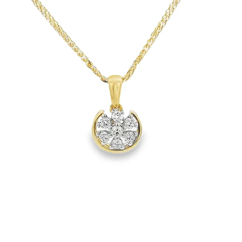 18K Gold Pendant Set