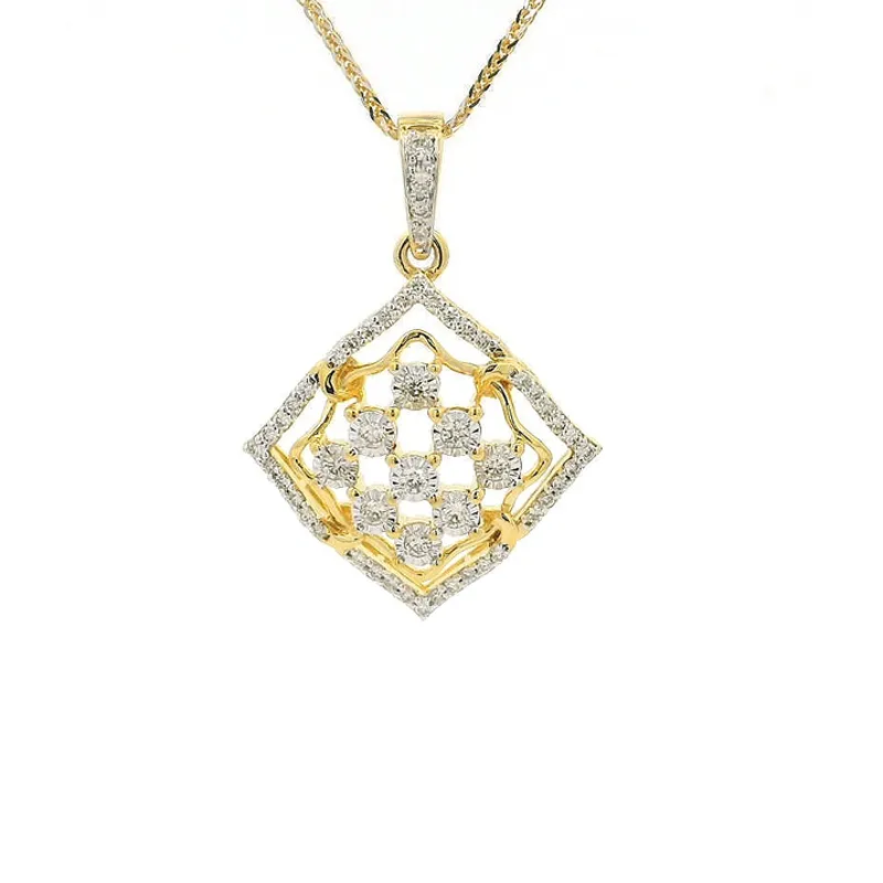 18K Gold Pendant Set
